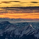 alpine sunset